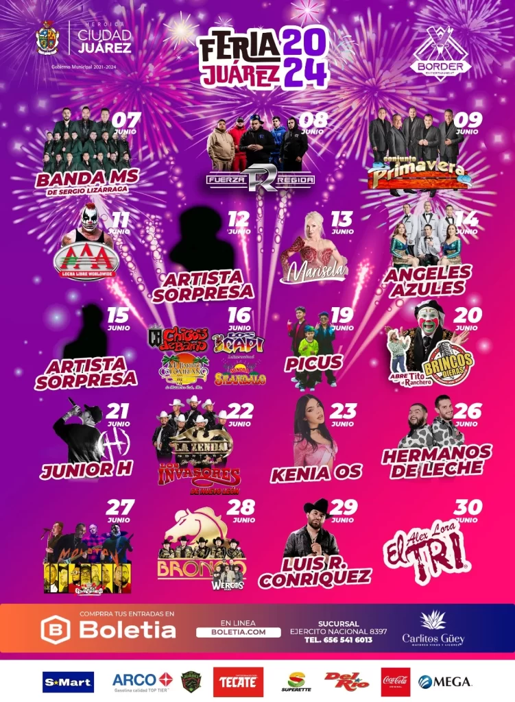 Feria Juárez 2024: Artistas y boletos