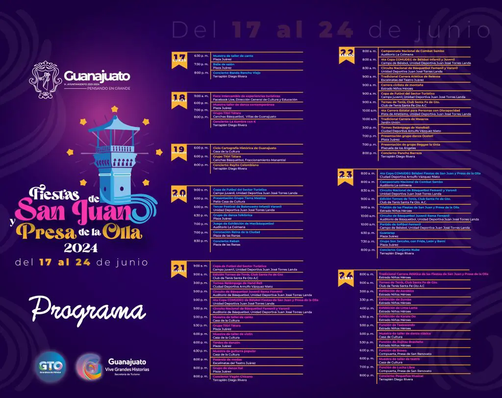 Programa completo de las Fiestas de San Juan y Presa de la Olla 2024