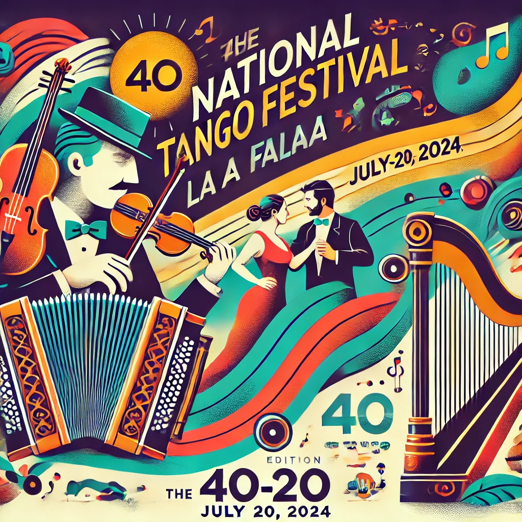 Festival Nacional de Tango de la Falda 2024. La Falda, conocida como la Capital Nacional del Tango, se prepara para celebrar la 40ª edición